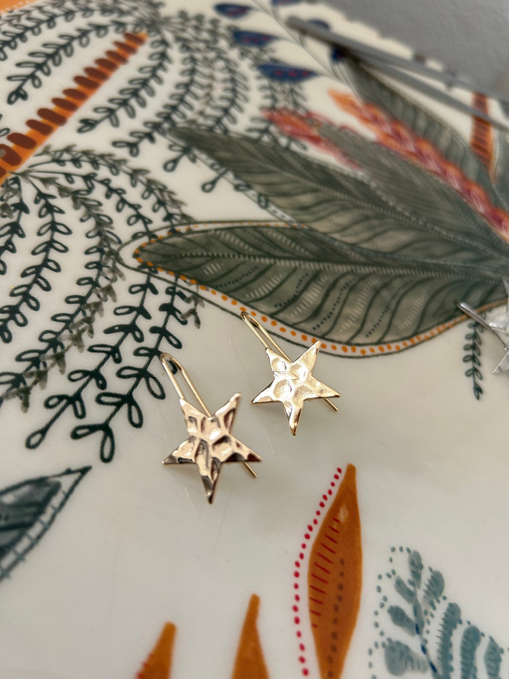 Pendientes Estrella Martillada