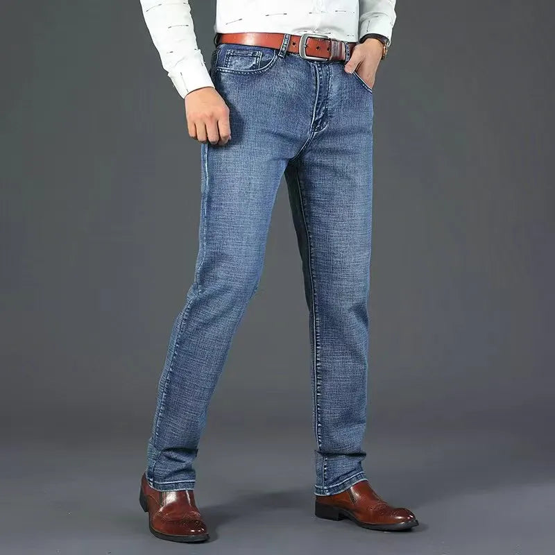 Vaqueros Rectos Elásticos para Hombre