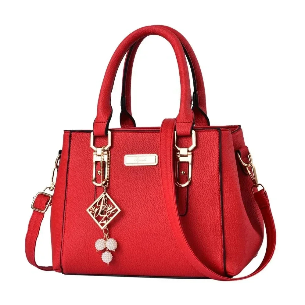 Bolso de Hombro de Piel Sintética de Gran Capacidad