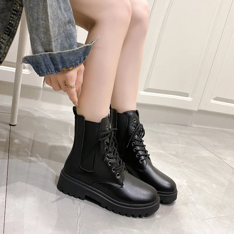 Botines Chelsea de Tacón Medio para Mujer