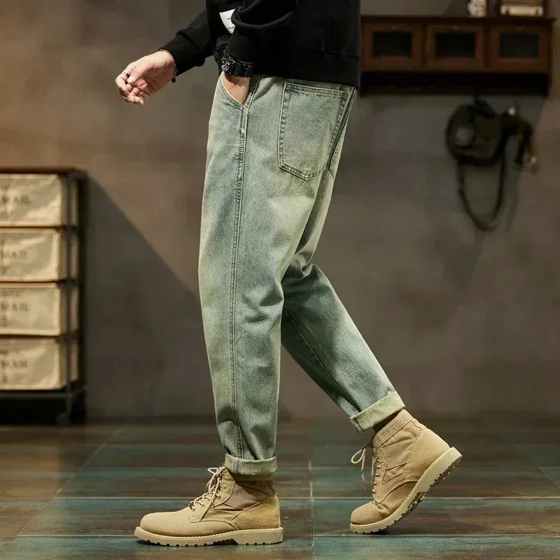 Vaqueros Holgados Estilo Retro para Hombre