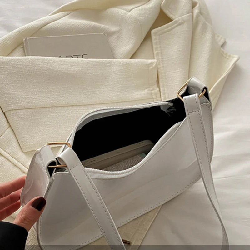 Bolso de Hombro Retro de Piel Sintética