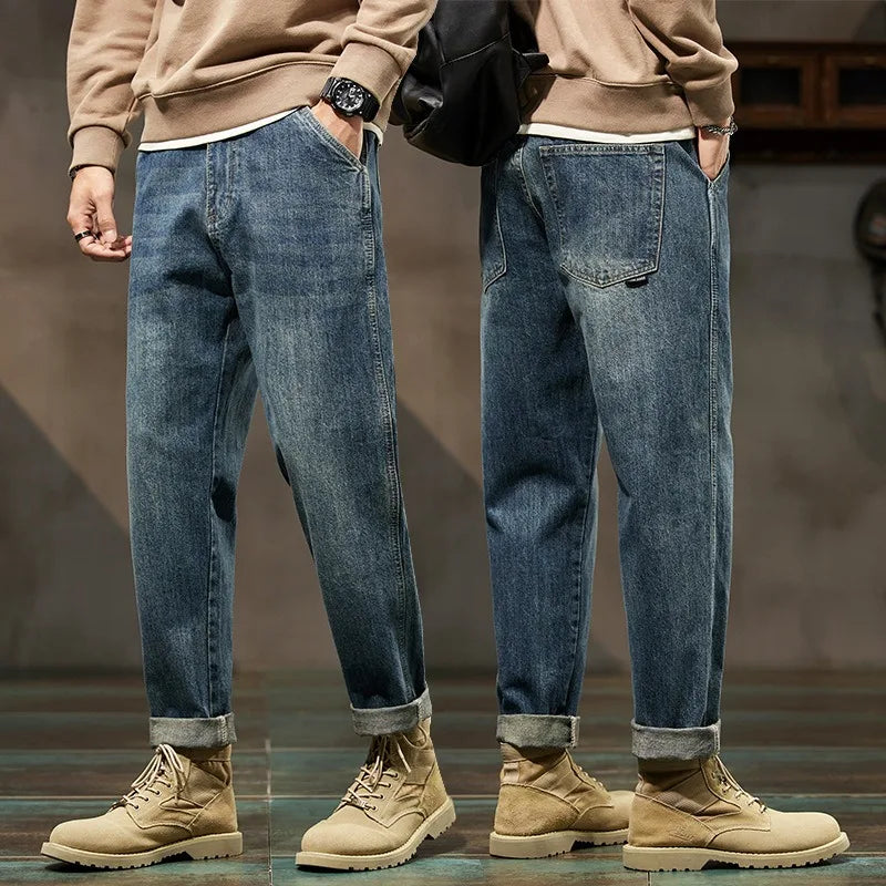 Vaqueros Holgados Estilo Retro para Hombre
