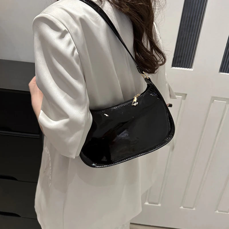 Bolso de Hombro Retro de Piel Sintética