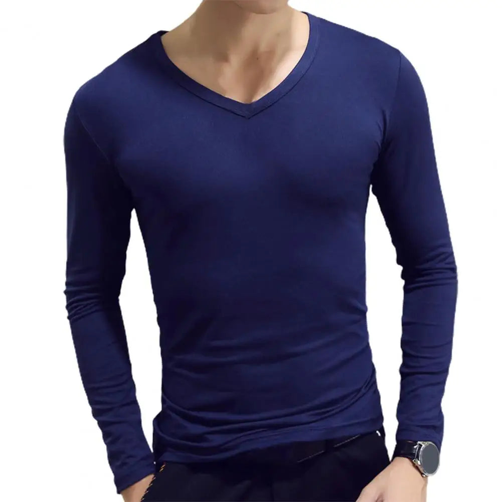 Camiseta Deportiva Slim de Manga Larga para Hombre
