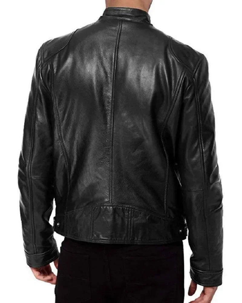 Cazadora Bomber de Hombre de Piel Sintética