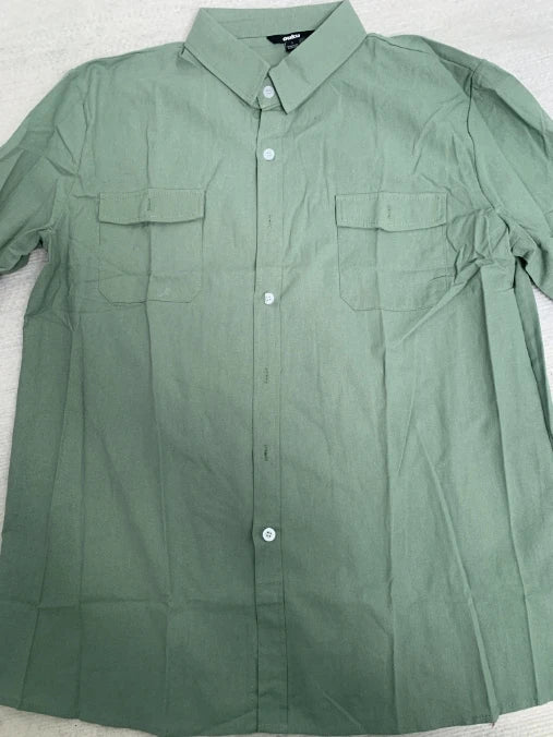 Camisa de Algodón de Manga Larga para Hombre