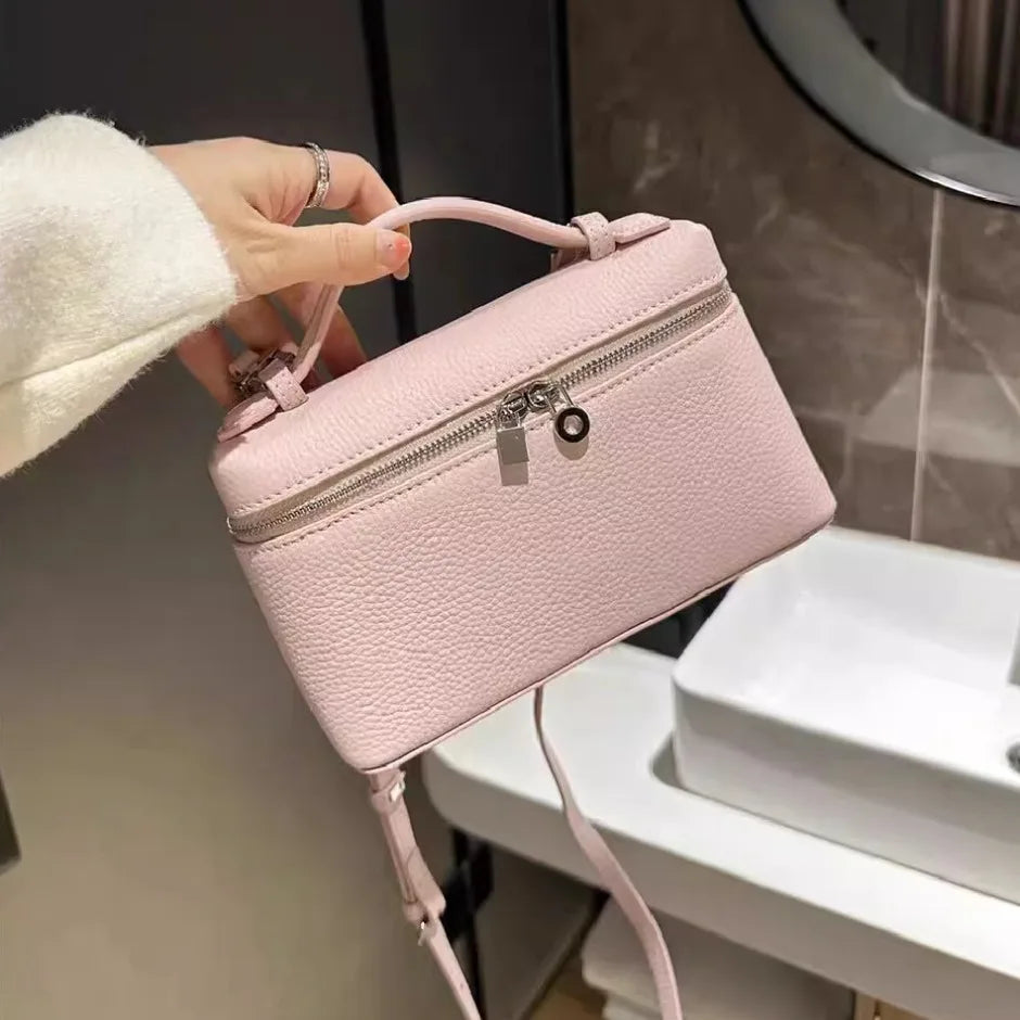 Mini bolso de mano textura lichi