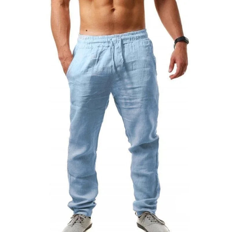 Pantalón de Algodón y Lino para Hombre