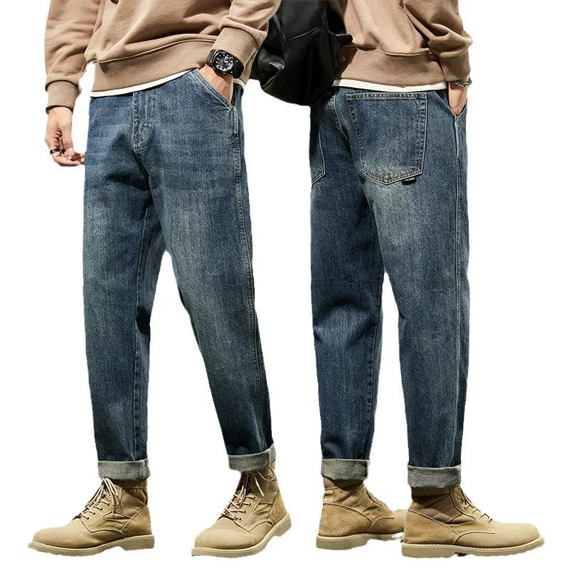 Vaqueros Holgados Estilo Retro para Hombre