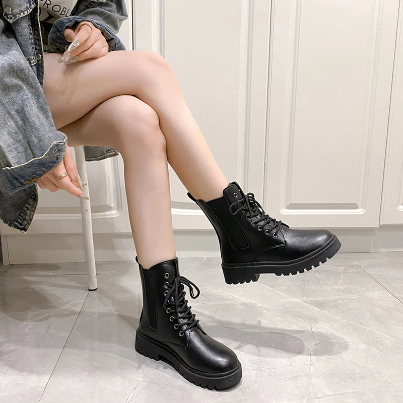 Botines Chelsea de Tacón Medio para Mujer