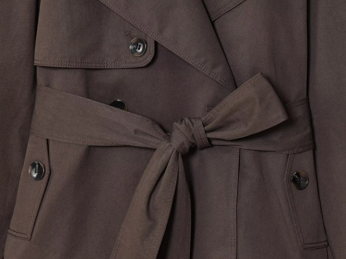 Gabardina Cruzada con Cinturón para Mujer