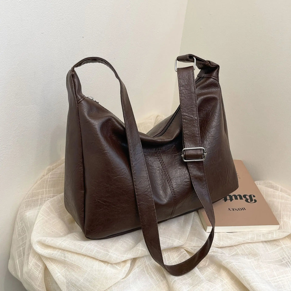 Bolso Tote Vintage de Piel Sintética