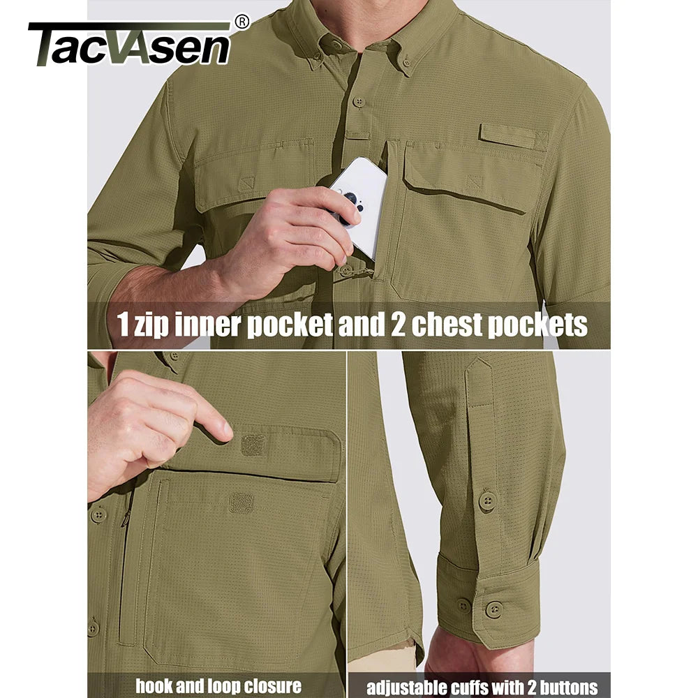 Camisa Técnica de Hombre con Protección Solar UPF 50+