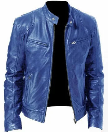 Cazadora Bomber de Hombre de Piel Sintética