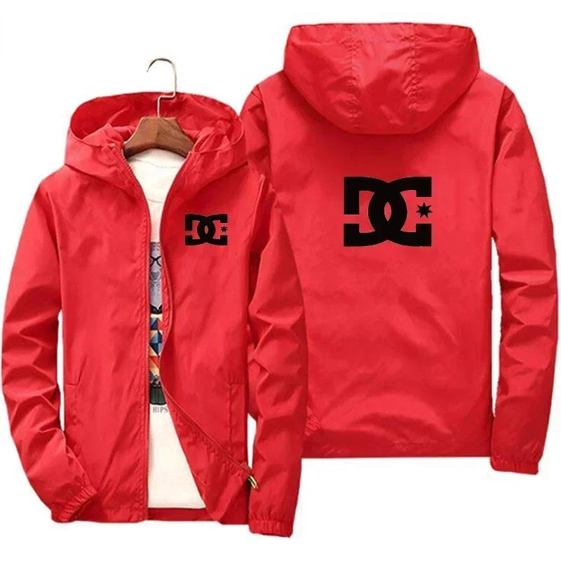 Chaqueta Cortavientos de Hombre con Capucha