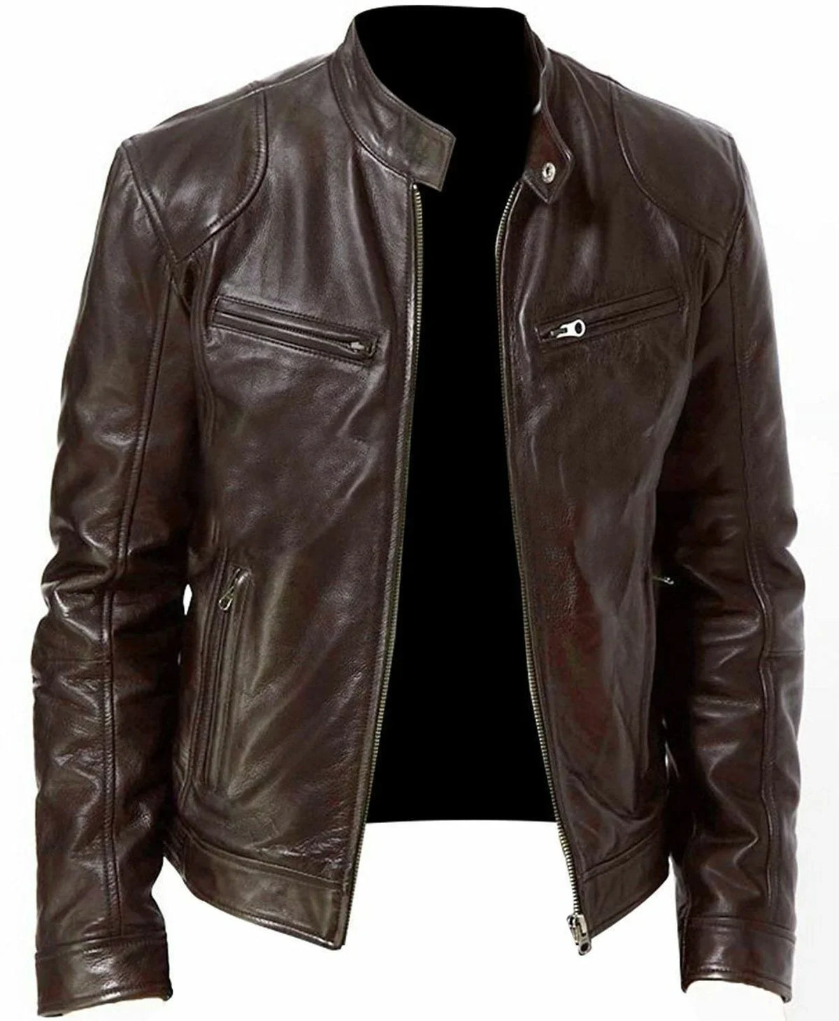 Cazadora Bomber de Hombre de Piel Sintética