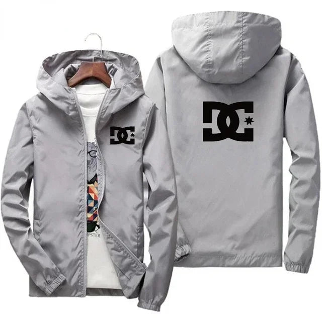 Chaqueta Cortavientos de Hombre con Capucha