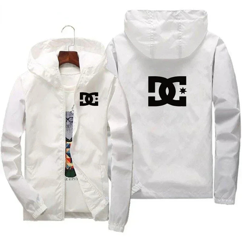 Chaqueta Cortavientos de Hombre con Capucha