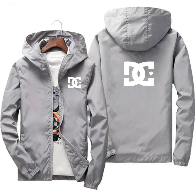 Chaqueta Cortavientos de Hombre con Capucha