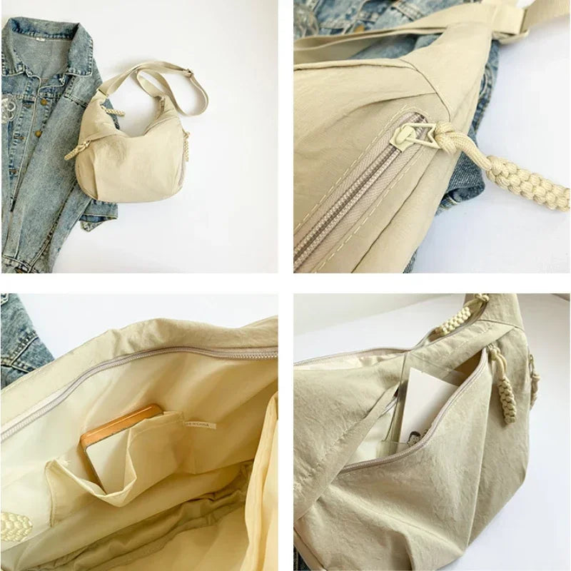 Bolso Hobo de Tela Suave