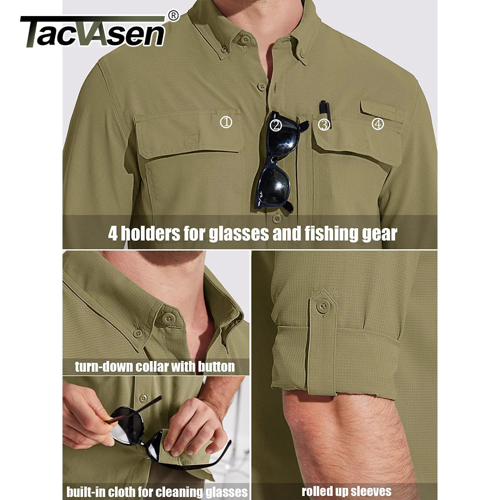 Camisa Técnica de Hombre con Protección Solar UPF 50+