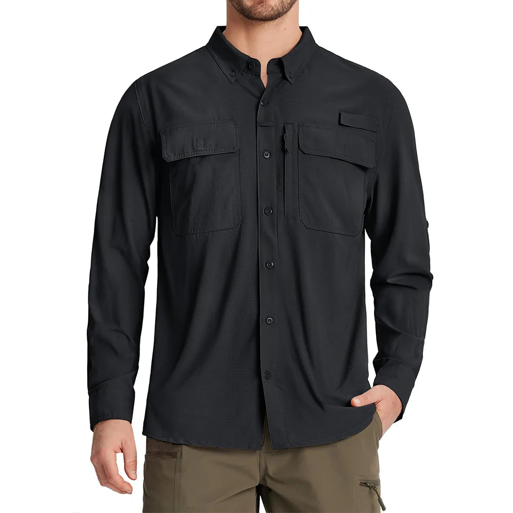 Camisa Técnica de Hombre con Protección Solar UPF 50+