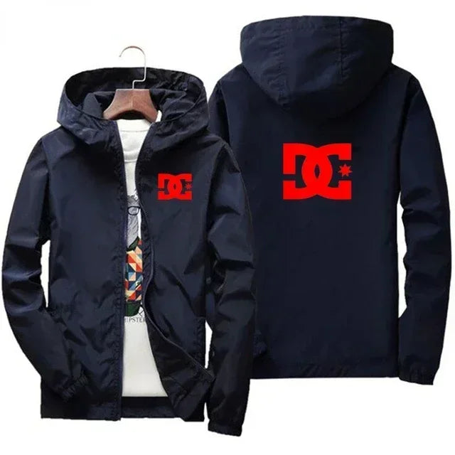 Chaqueta Cortavientos de Hombre con Capucha