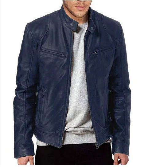 Cazadora Bomber de Hombre de Piel Sintética