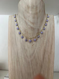 Collar Gotas Esmaltadas Lila